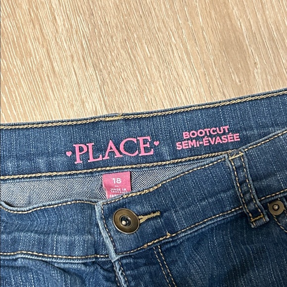 The Children’s Place Boot Cut Denim Jeans Sz 18 - Picture 2 of 5